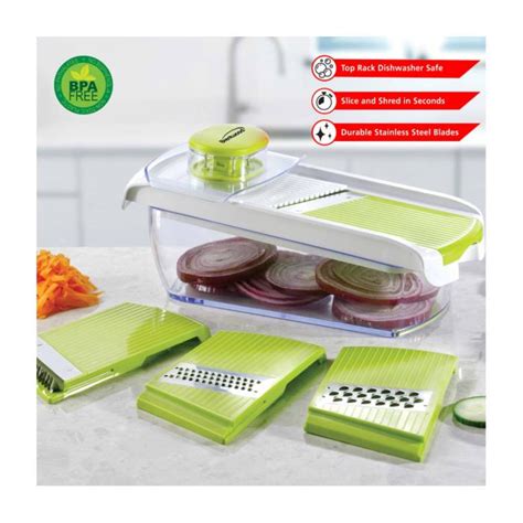 Brentwood Mandolin Slicer with 5-Cup Storage Container KA-5040G - Oikos ...