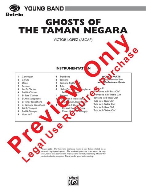 PDF GHOSTS OF THE TAMAN NEGARA Alfred Music The Southeast Asian