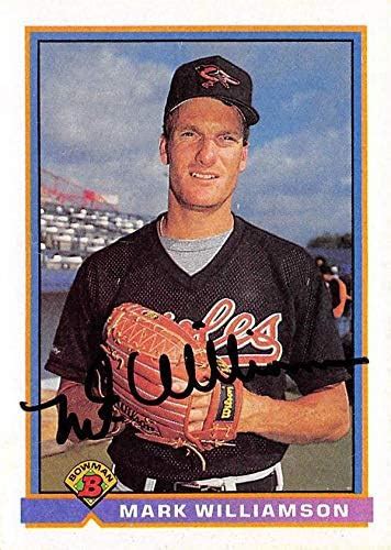 Mark Williamson Autographed Baseball Card Baltimore Orioles 67 1991