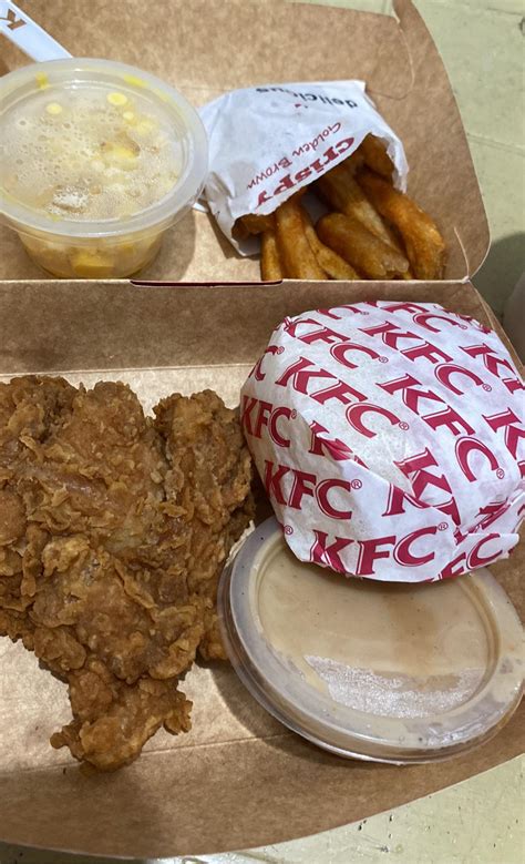 No Time To Cook Ang Sarap Ng Kfc Ala King Zinger Steak With Fries Kain Tayooo R Casualph