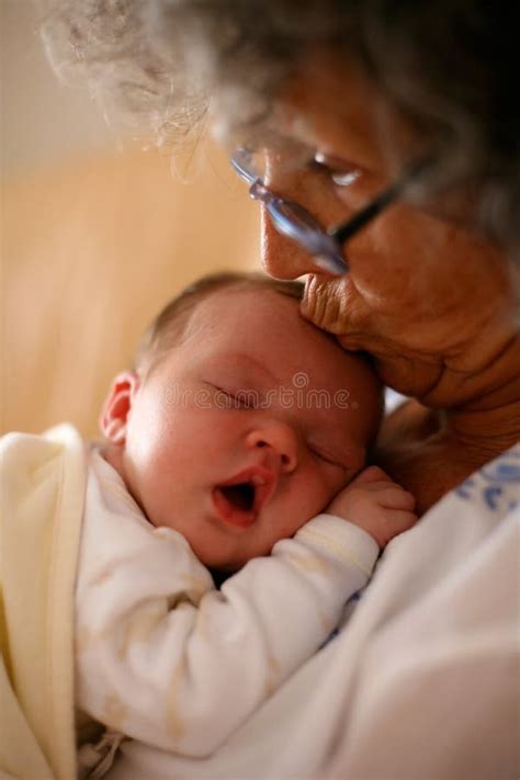 Grandma Kissing Baby Royalty Free Stock Image Image 12610566