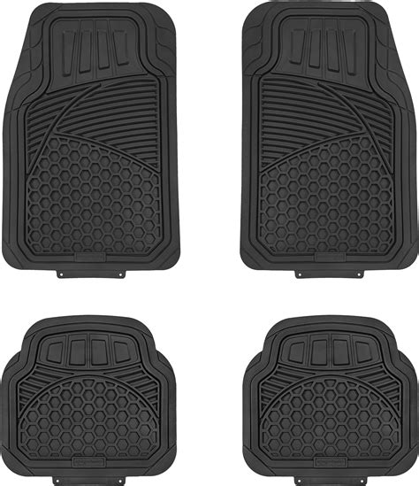 Amazon Basics Heavy Duty Pvc Faux Rubber Car Floor Mats Universal