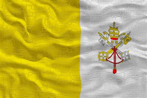 Premium Photo National Flag Of Vatican City Background With Flag Of