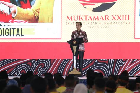 Jokowi Buka Muktamar Ikatan Pelajar Muhammadiyah Di Deli Serdang Waspada