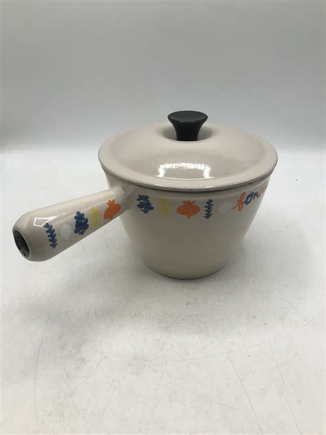 Caquelon à fondue Le creuset vintage Ressourcerie Histoires Sans Fin