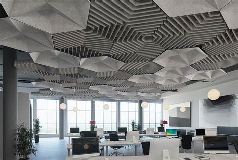 Recycled Eco Friendly Acoustic Panels High Density Pet Ceiling Panels