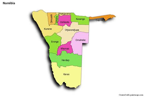 Sample Maps For Namibia