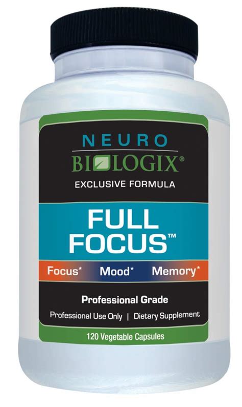 Neurobiologix Full Focus Memory Brain Supplement Boost Focus