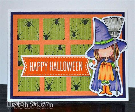 Pin on Halloween witch cards