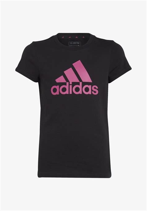 Adidas Performance T Shirt Print Black Semi Lucid Fuchsiaschwarz Zalandode