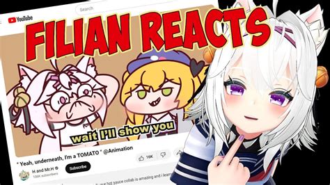 Filian Reacts To Her And Dokibird S H And Mr H Animation YouTube