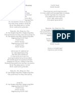 Lyrics of Pero Atik Ra | PDF