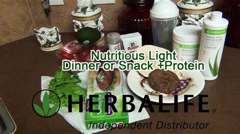 Colorful Nutritious Light Meal Or Snack W Herbalife Protein Drink Youtube