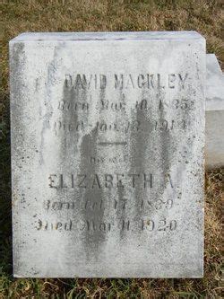 David Mackley Find A Grave Memorial