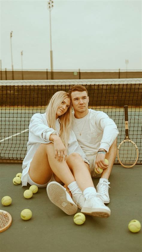 Preppy vintage couples tennis photoshoot | テニス