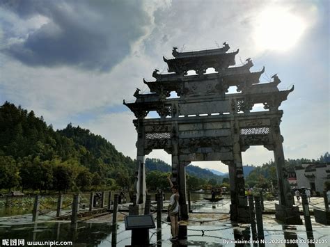 黄山西递风景区大牌坊摄影图国内旅游旅游摄影摄影图库昵图网