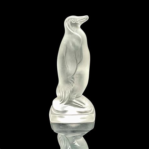 At Auction Vintage Pressed Glass Penguin Paperweight