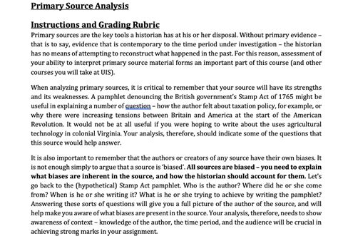 History Primary Source Analysis Essay Example Sitedoct Org