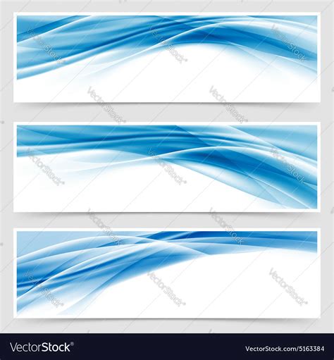 Beautiful Hi Tech Blue Header Footer Swoosh Vector Image