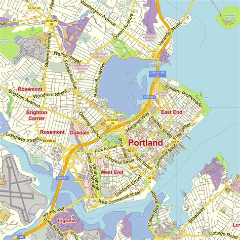 map of portland maine waterfront 2