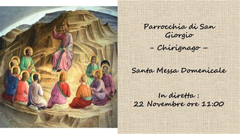 Santa Messa Domenicale Novembre Youtube