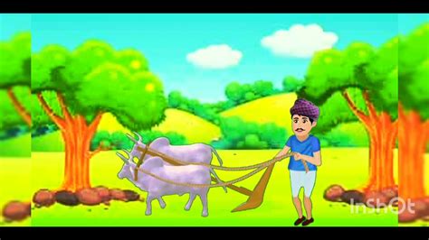 Farmer Cartoon Story In Hindi Farmer Cartoon Green Screen Video Kisan