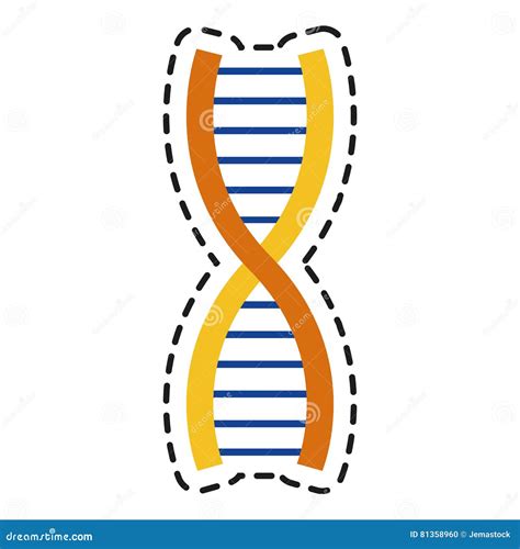 Isolated Dna Design Stock Vector Illustration Of Science