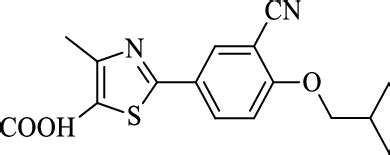 Chemical structure of febuxostat. | Download Scientific Diagram