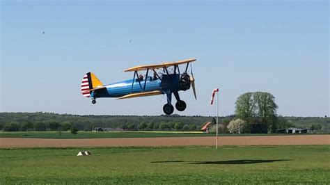 Boing Stearman Take Off Edlc Youtube