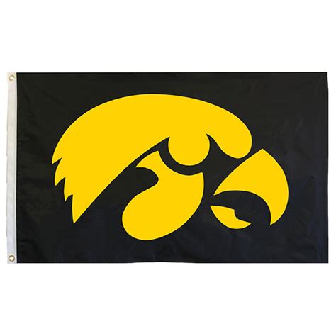 Iowa Hawkeyes 3’ x 5’ Tigerhawk Flag