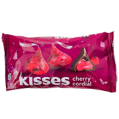 Hershey Kisses with Cherry Cordial Creme - 7oz | Candy Funhouse