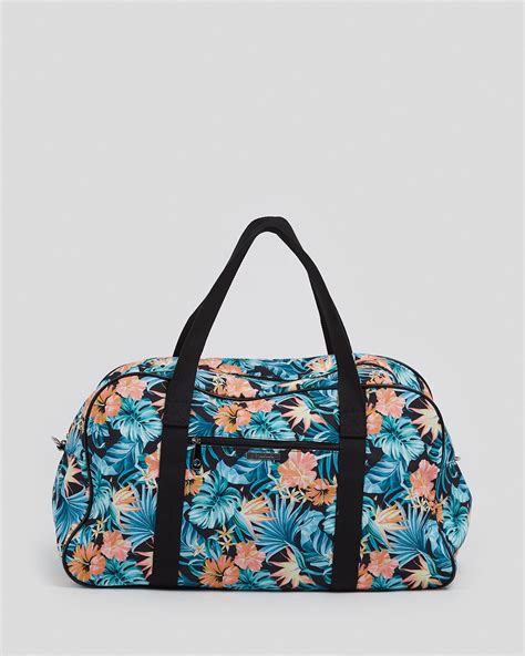Shop Mooloola Mullaloo Travel Bag In Black Floral - Fast Shipping
