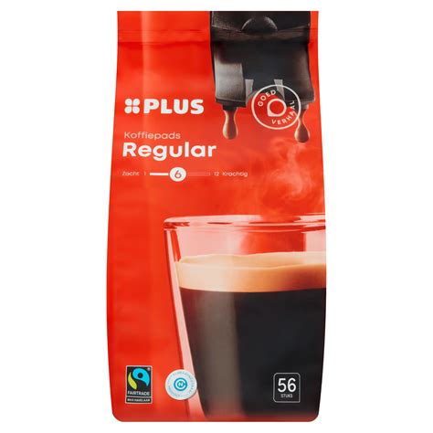 Plus Koffiepads Regular Roast Fairtrade Per Stazak St