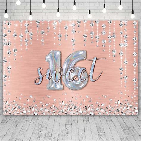 Amazon Sendy 7x5ft Sweet 16th Birthday Backdrop For Girls Happy