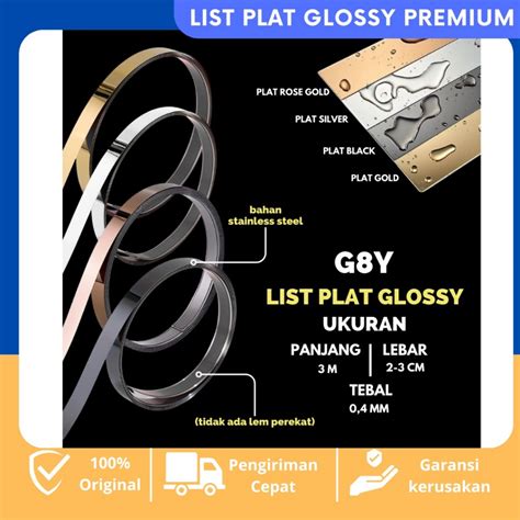 jual list plat gold panjang  meter shopee indonesia