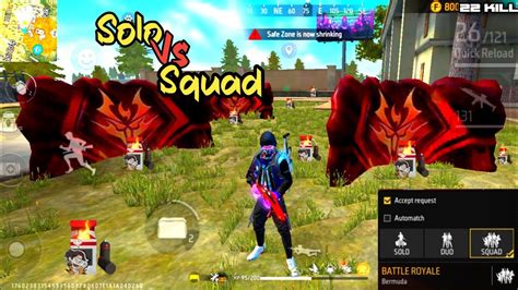 Solo Vs Squad 22 Kill Pro Lavel Gameplay Overpower Gameplay Solo Vs