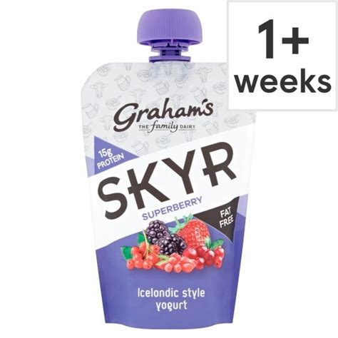 Grahams Skyr Yogurt Icelondic Style Superberry 150g Tesco Groceries