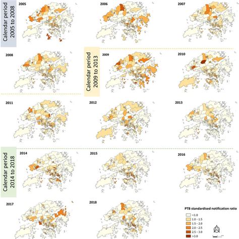 Spatial Distribution Of PTB SNR Of The Elderly Aged 65 By DCCA In