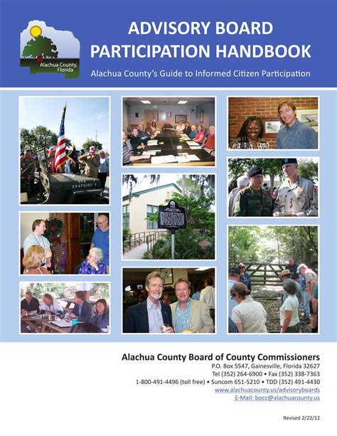 Advisory Boards Participation Handbook By Alachua County Issuu