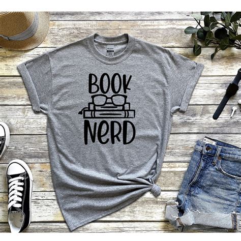 T Shirt Book Nerd Book Nerd T Shirt Reading Books Unisex T Shirt Etsy