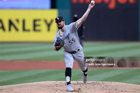 Chicago White Sox Starting Pitcher Carlos Rodon Delivers A Pitch To