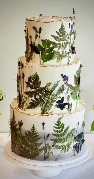 33 Edible Flower Cakes Thatre Simple But Outstanding Leaves Other Foliage