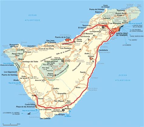 Cartes De Tenerife Îles Canaries Guide Voyages De Tenerife Îles