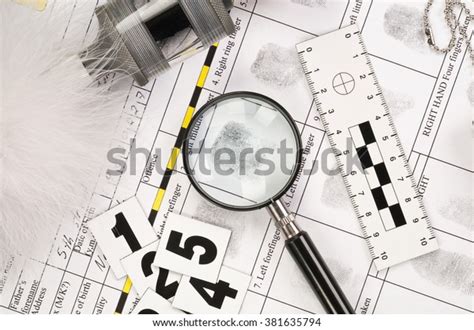 Fingerprint On Police Fingerprint Card Stock Photo 381635794 | Shutterstock