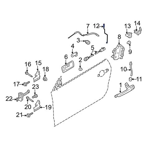 Ford OE AR3Z6321852A Front Right Door Lock Operating Rod