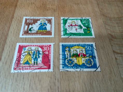 Bund BRD 1966 Wohlfahrt Kpl Mi Nr 523 526 Saub Tagesstempel EBay