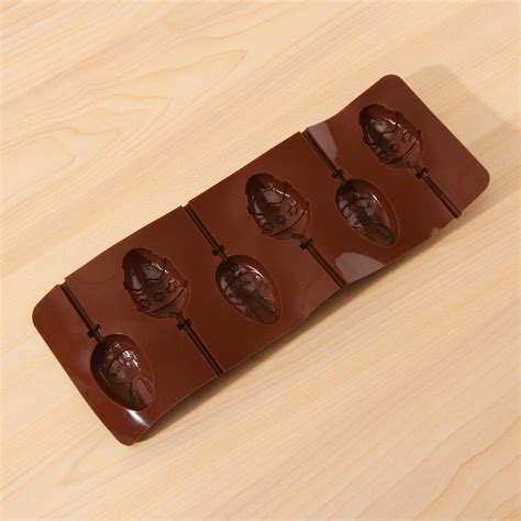 Moule à chocolat 3 Moule en silicone à 6 cavités pour œuf de pâques