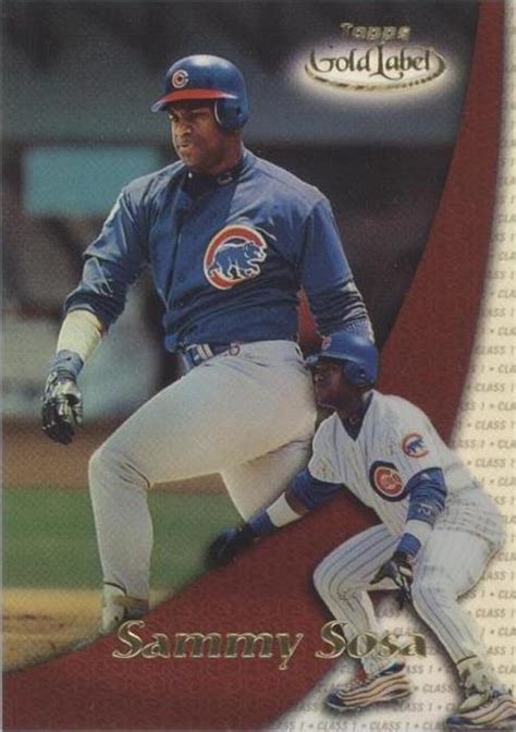 2000 Topps Gold Label Class 1 1 Sammy Sosa For Sale Online Ebay