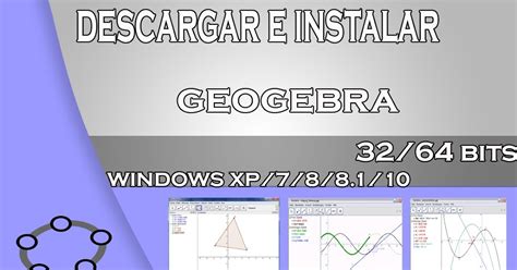 Descargar e instalar GEOGEBRA para pc GRATIS fácil y rápido en ESPAÑOL