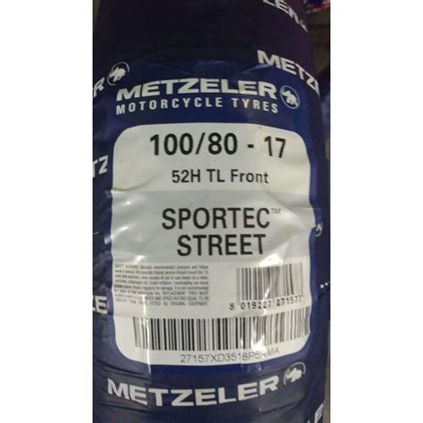 Tayar Motosikal Metzeler Sportec Street Tl Tyre